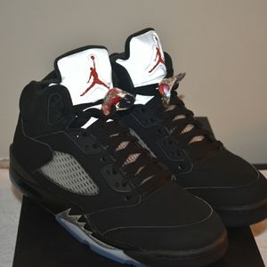 Mens Jordan 5 Retro Black Metallic (2016)